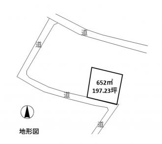 吾妻郡嬬恋村鎌原（60万円）土地の区画図1