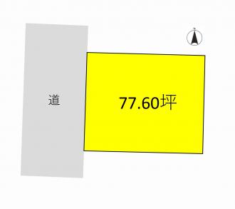 前橋市天川大島町(1400万円)土地の区画図1