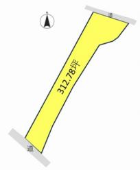 高崎市吉井町矢田(1260万円)土地の区画図1