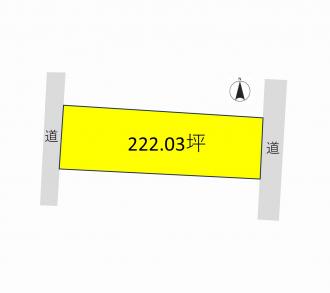 みどり市大間々町上神梅(40万円)土地の区画図1