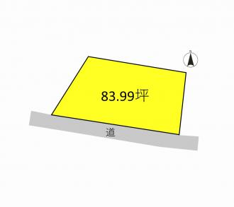 高崎市上中居町(1590万円)土地の区画図1