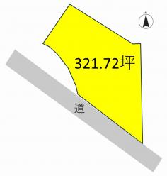 みどり市笠懸町鹿(1800万円)土地の区画図1