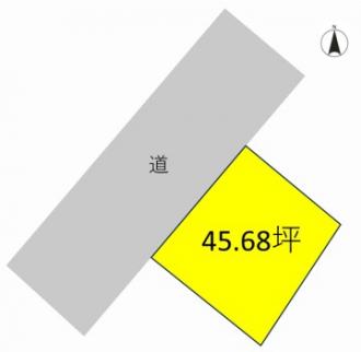 桐生市浜松町(650万円)土地の区画図1