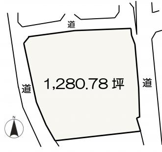 前橋市堀越町（6500万円）土地の区画図1