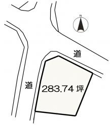 前橋市荒子町（1950万円）土地の区画図1