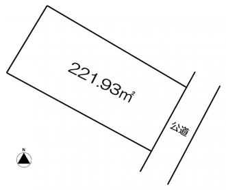 前橋市平和町（1142万円）土地の区画図1