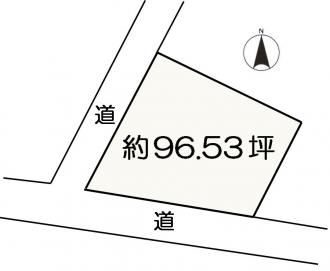 前橋市富士見町時沢（790万円）土地の区画図1
