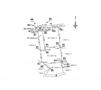 安中市嶺（590万円）土地の区画図1