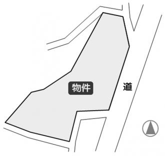 富岡市上黒岩（380万円）土地の区画図1