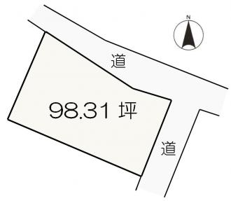 前橋市富士見町赤城山（88万円）土地の区画図1