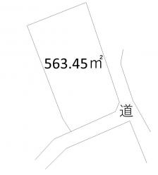 桐生市境野町（1200万円）土地の区画図1