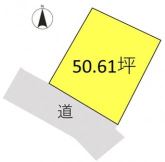 高崎市寺尾町（80万円）土地の区画図1