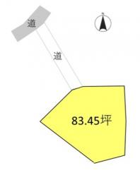 渋川市有馬（120万円）土地の区画図1
