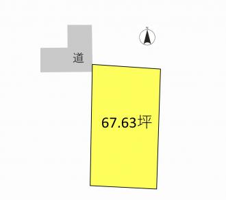 前橋市前箱田町（880万円）土地の区画図1