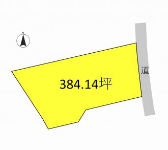 桐生市堤町（2300万円）土地の区画図1