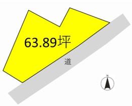 足利市小俣町（350万円）土地の区画図1