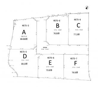 安中市安中（420万円）土地の区画図1