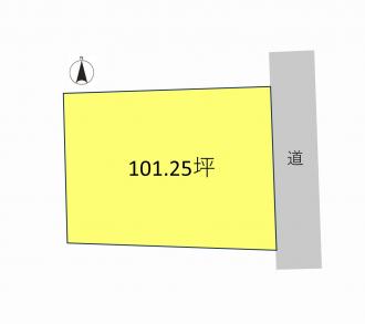 渋川市金井（190万円）土地の区画図1