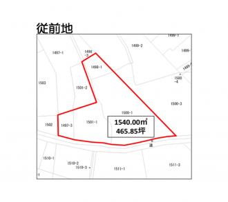 前橋市駒形町（9000万円）土地の区画図1