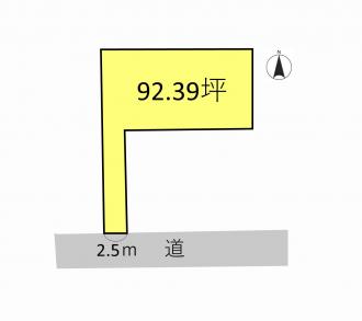 前橋市三俣町（910万円）土地の区画図1