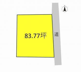 前橋市公田町（820万円）土地の区画図1