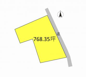 前橋市柏倉町（2000万円）土地の区画図1