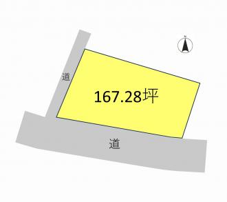 前橋市勝沢町（690万円）土地の区画図1