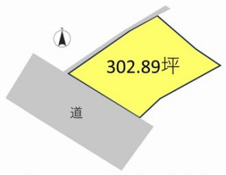 渋川市渋川（300万円）土地の区画図1