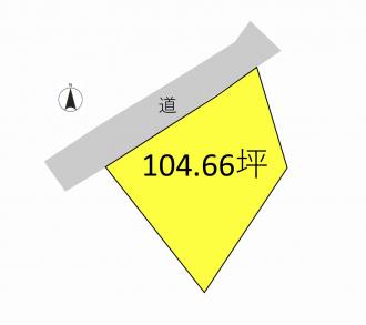 前橋市粕川町中之沢（100万円）土地の区画図1