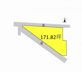 前橋市古市町（3700万円）土地の区画図1