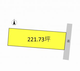 前橋市泉沢町（335万円）土地の区画図1