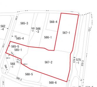 高崎市上佐野町（6560万円）土地の区画図1