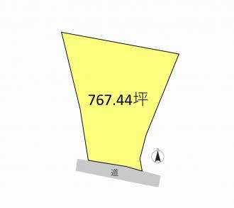 前橋市田口町（800万円）土地の区画図1