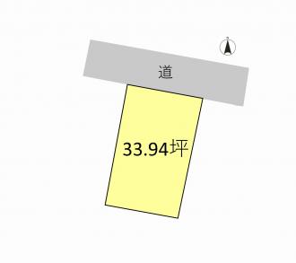 前橋市朝日町（850万円）土地の区画図1