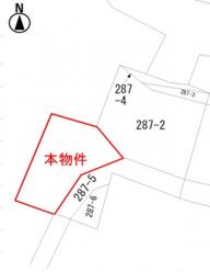 高崎市中豊岡町（490万円）土地の区画図1