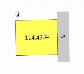 前橋市六供町（2800万円）土地の区画図1