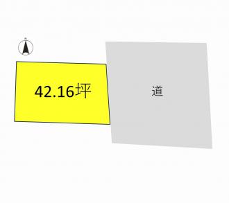 前橋市六供町（840万円）土地の区画図1