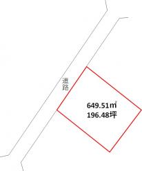 高崎市片岡町（5100万円）土地の区画図1