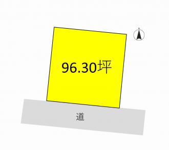 前橋市大利根町（1850万円）土地の区画図1