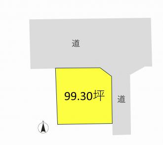 前橋市大利根町（3680万円）土地の区画図1