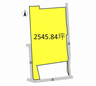 前橋市粕川町上東田面（3260万円）土地の区画図1