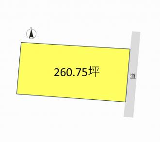前橋市東大室町（250万円）土地の区画図1