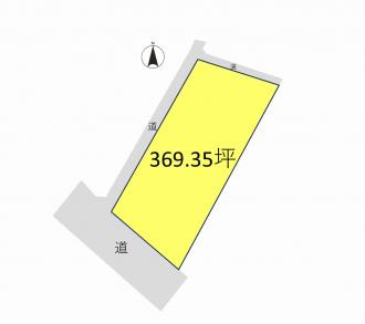高崎市吉井町矢田（2220万円）土地の区画図1