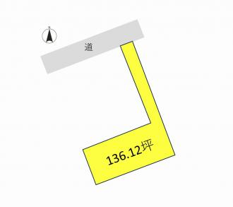 高崎市箕郷町生原（350万円）土地の区画図1