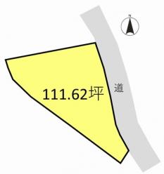 渋川市石原（740万円）土地の区画図1