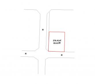 高崎市萩原町（1570万円）土地の区画図1