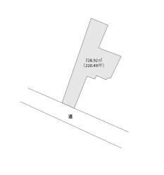 安中市松井田町松井田（950万円）土地の区画図1
