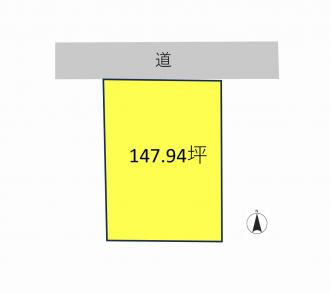 前橋市南町（3550万円）土地の区画図1