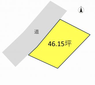 前橋市青柳町（850万円）土地の区画図1