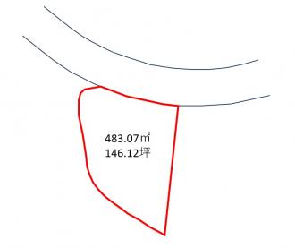 安中市秋間みのりが丘（1000万円）土地の区画図1